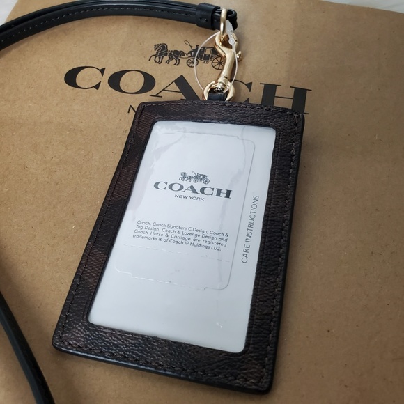 COACH ID CARD/CREDIT CARD HOLDER LANYARD - Picture 2 of 6
